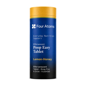 Four Atoms Poop Easy Lemon-Honey effervescent tablets tube pack