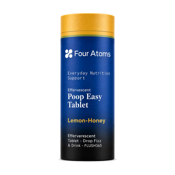 Poop Easy Effervescent Tablets for Digestion, Lemon-Honey